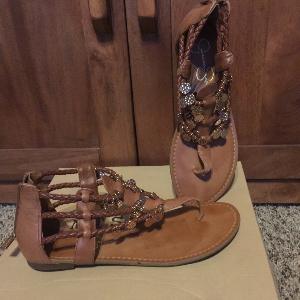 Bling, sandals, bohemian, thong, flats